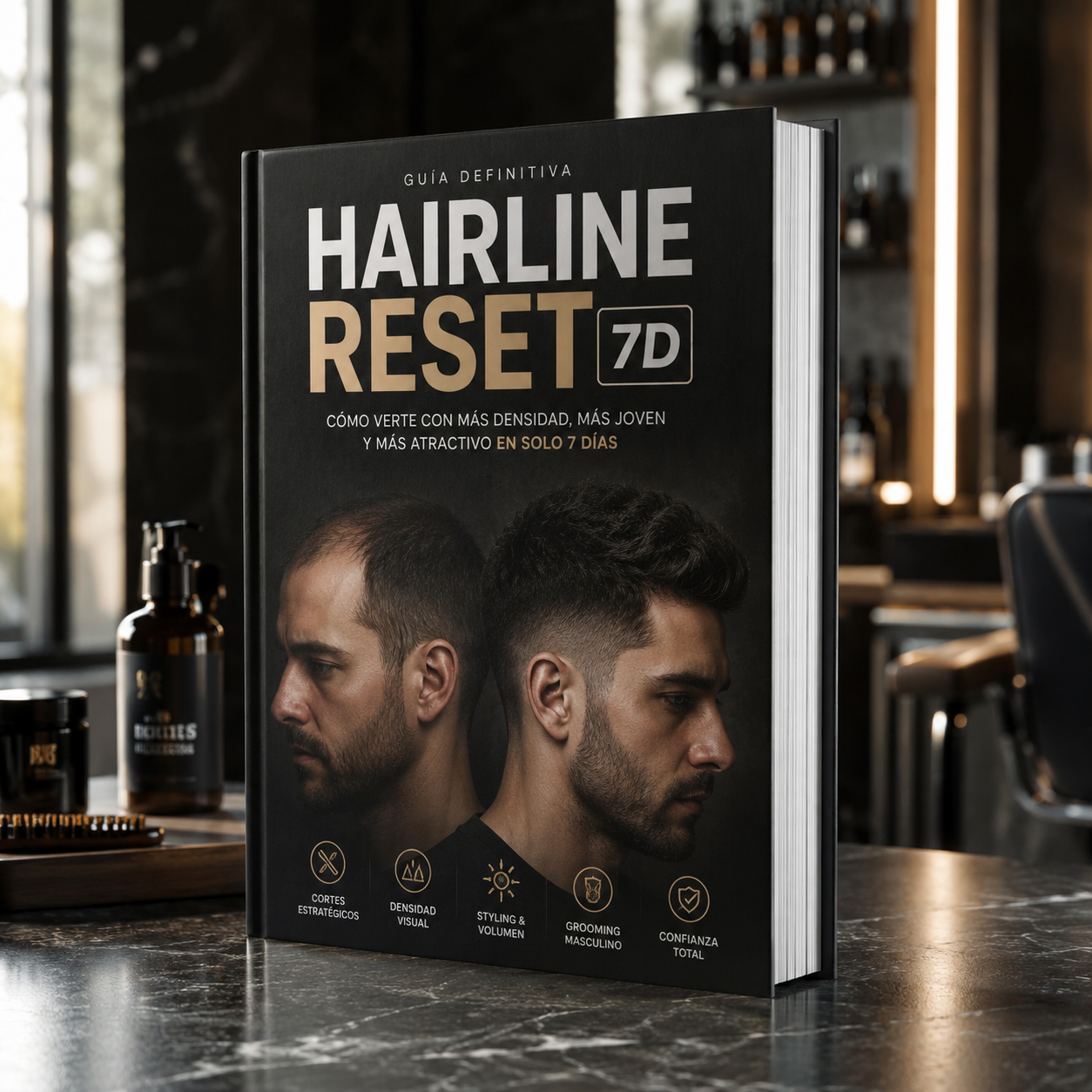 HAIR RECOVERY RESET - El sistema de 7 días para frenar la caída y recuperar densidad naturalmente.